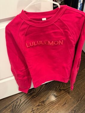 lululemon athletica Bright Pink Logo Sweatshirt